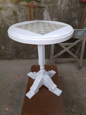 Vendo Sgabello Da Bar In Massello E Marmo Dama Da Scacchi 