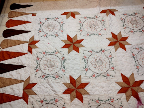 Copriletto vintage trapuntato - vintage,