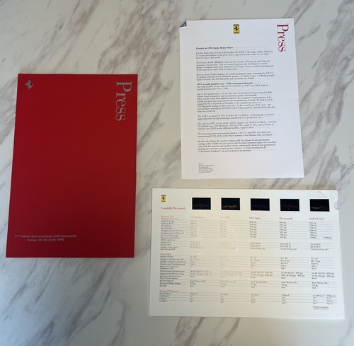 Press kit foto ferrari - kit,