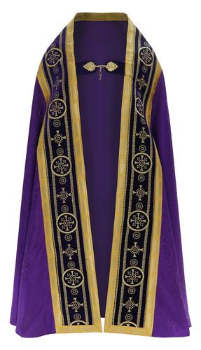 Piviale romano viola - con, stola