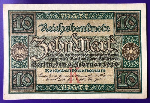 Inflazione rbn reichsmark - rbn, 10