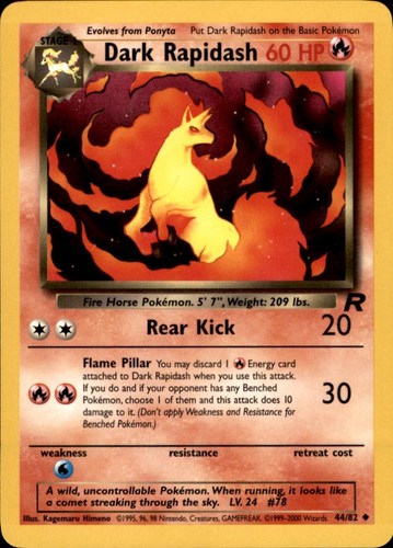 Dark rapidash team rocket 2000 - rocket,