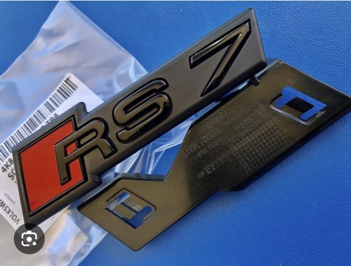 Logo audi rs7 - rs7, nero