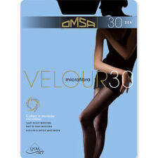 5 PAIA COLLANT OMSA VELOUR 30 DEN IN MICROFIBRA TUTTO NUDO PUNTA NUDA VELLUTATO