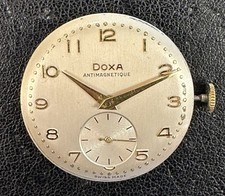 Doxa Antimagnetique Movimento Quadrante Dial Vetro