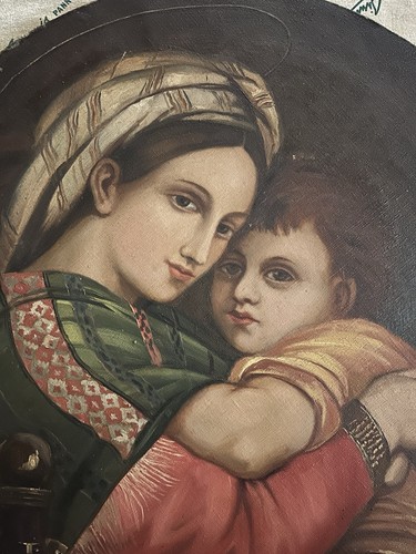Dipinto antico madonna della - antico,