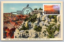 #C135 Grand Canyon Maxi Card con Annullo Parco Nazionale 2016