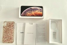 Apple Box per iPhone Xs Max Gold 64 GB ~ SCATOLA VUOTA ORIGINALE ~ Custodia rosa Case-mate