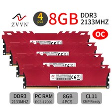 32 GB 4x 8 GB DDR3 OC 2133 MHz