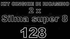 KIT CINGHIE DI RICAMBIO 2 x PROIETTORE S.8 SILMA 128 (motore/trascinamento)