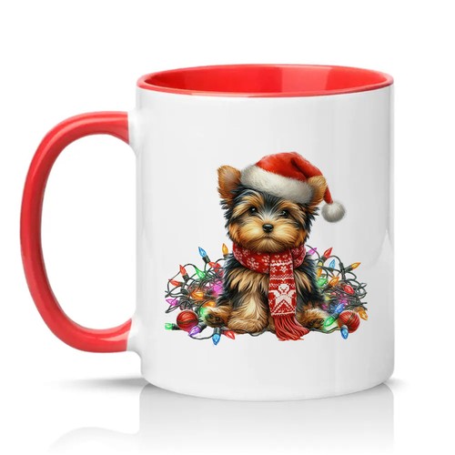 Yorkshire terrier puppy santa - terrier,