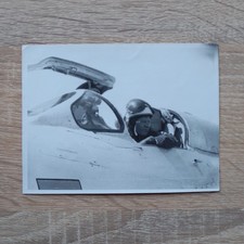 1972 Pilota Jet Air Force Elmetto Soviet Cockpit Aereo URSS Orig Foto Vintage