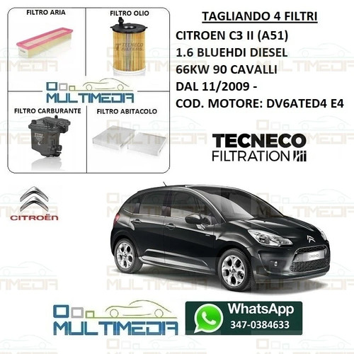 Kit tagliando filtri - kit, tecneco