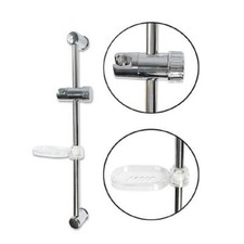 Asta saliscendi colonna doccia regolabile e portasaponetta 60 CM A.69155