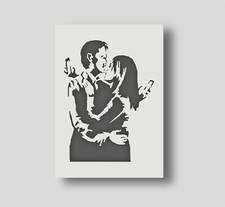 Banksy Mobile Lovers Stencil -