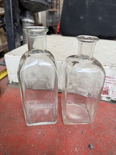 Bottiglie vetro vintage - vetro,