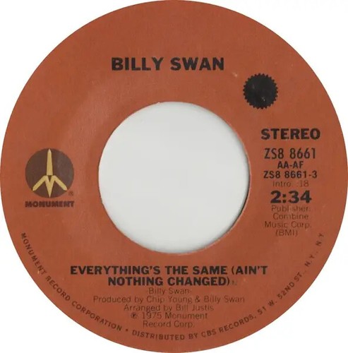 Billy swan everythings the - swan,