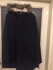 parka color blu scuro,taglia M