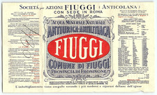 1930s FIUGGI ACQUA MINERALE