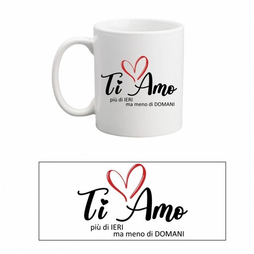 Tazza amo più ieri ma - amo, di