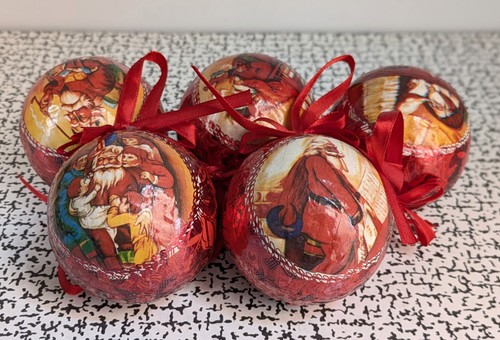 Bombole decoupage cartapesta