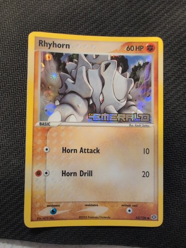 Rhyhorn 106 smeraldo - rhyhorn,