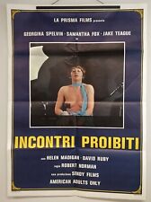 Manifesto erotico "INCONTRI PROIBITI" 2F regia Robert Norman 