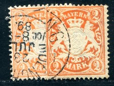 BAVARIA 1876 44a,b usato buono