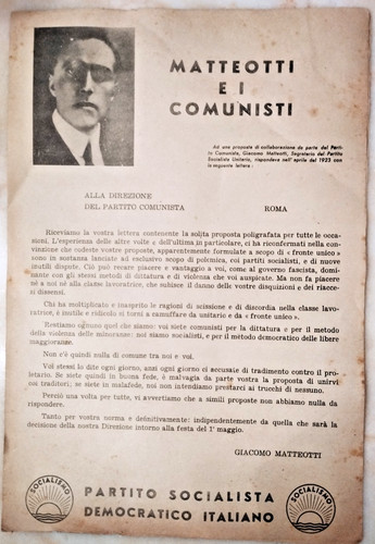 Matteotti comunisti partito - matteotti,