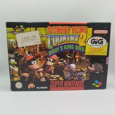 Donkey Kong Country 2 Diddy's Kong Quest Super Nintendo SNES Pal Ita GIG COMPLET