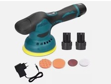 Lucidatrice Auto Orbitale KIT Professionale con 2 Batterie 8 Velocità Regolabile
