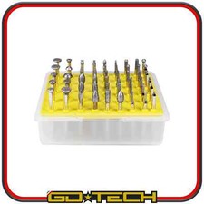 50 PUNTE FRESE DIAMANTATE Gambo 3 mm GRANA MEDIA 120 per LAVORAZIONI FRESATURA