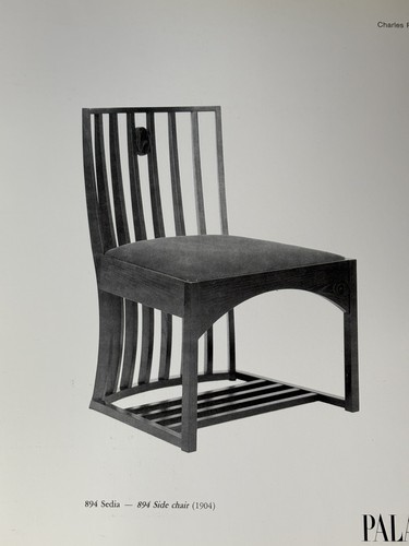 Sedia vintage charles rennie - sedia,