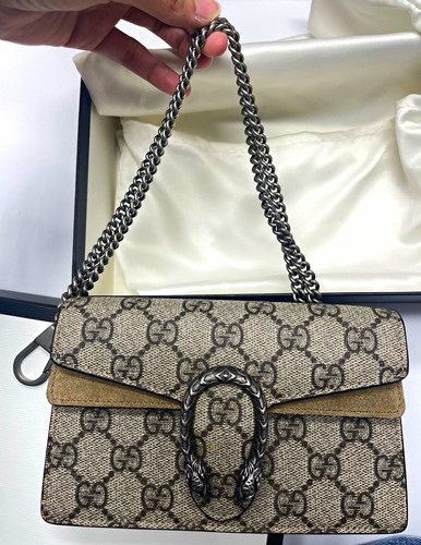 Gucci monogram flap chain - flap,