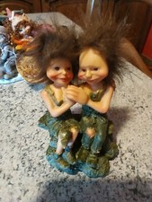 Coppia Pixie, Fate, Folletti, Les Alpes come nuovi senza scatola 