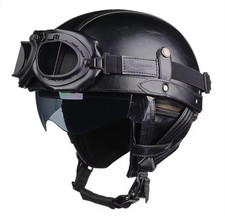 Casco Moto Retrò con Visiera