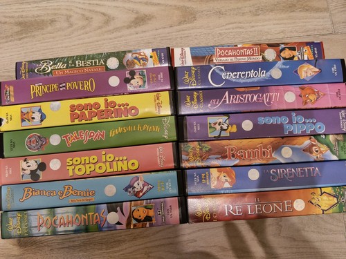 Cassette vhs originali - vhs, disney