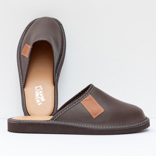 Pantofole uomo pelle di - pantofole,