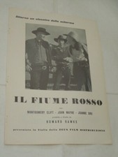 PUBBLICITA' VINTAGE ANNI '50-FILM-IL FIUME ROSSO-JOOHN WAYNE-MONTGOMERY CLIFT-JO