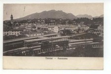 Cartolina Varese Panorama 1906 viaggiata stazione tram elettrico