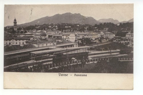 Cartolina varese panorama 1906 - varese,