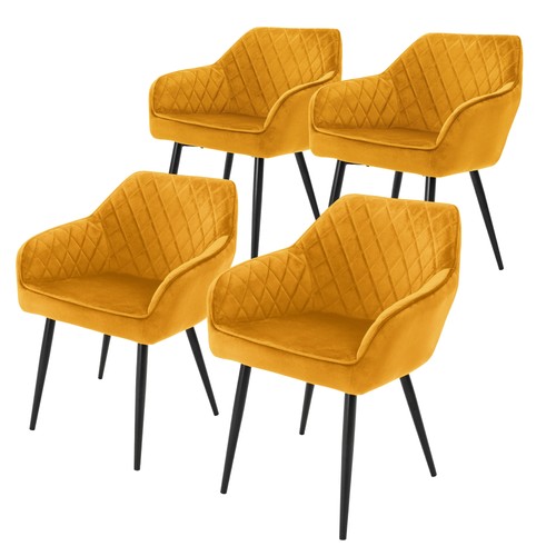 Poltroncine velluto ocra - poltroncine,