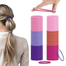 H&S Elastici per Capelli per Donna e Uomo - 100 pezzi da 4mm - Elastico per