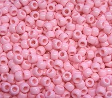Pony perline 9x6 mm rosa 500
