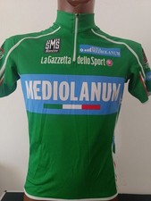 maglia verde ciclismo vintage team MEDIOLANUM giro d'italia SANTINI  tg M