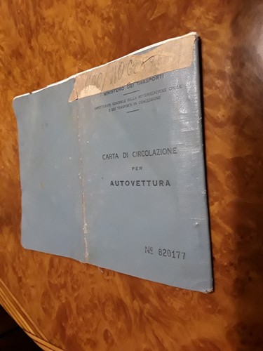 Libretto carta circolazione - libretto,