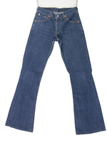 Levis 516 Flare INDIGO Bootcut (Cod. W413) Tg41 W27 L34 jeans usato ACCORCIATO