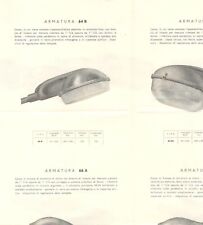 ARMATURE STRADALI AD EMISSIONE ASIMMETRICA FAIR Milano 1950 Lampade Lampioni