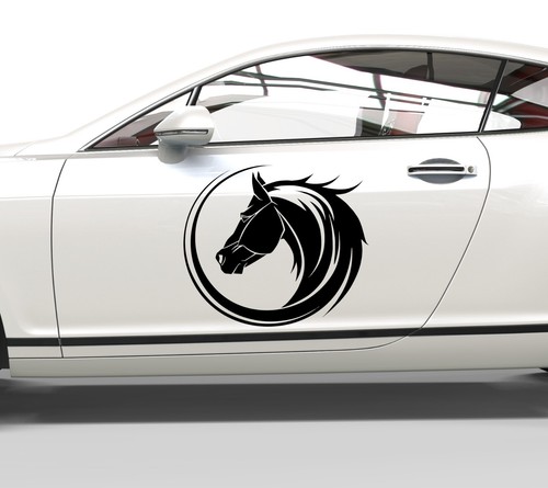 Adesivi auto cavallo tribale - auto,