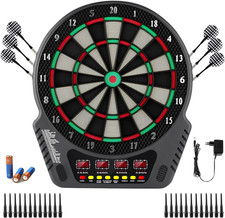 FB-32 - Bersaglio Elettronico Professionale per Freccette Con 4 Display LCD E 6 